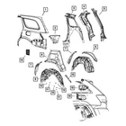 For Dodge Durango 2014-2023 Mopar 68214290AC Body Side Aperture Outer Panel New. Price: $1243.43.