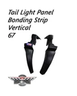 1967 - Corvette Tail Light Panel Bonding Strip Pair Fiberglass Black New. Price: $400.00.