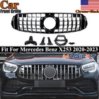 Front Radiator Grille Chrome+black Fits Mercedes X253 Coupe GLC300 GLC43 2020-23 New. Price: $119.99.