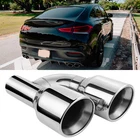 For Mercedes-benz Gle 53 Amg 2.5" In Quad 4" Out Dual Wall Exhaust Tip Slant Cut New. Price: $76.08.