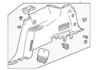 Genuine Gm Lower Quarter Trim 85135288 New. Price: $341.05.