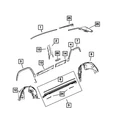 Genuine Mopar Wheelhouse Shield Left 68589255AD New. Price: $69.26.