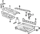 Genuine Ford Rear Body Panel F8VZ-5440320-AA New. Price: $64.60.
