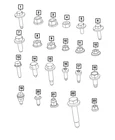 Genuine Mopar Screw 6107056AA New. Price: $5.20.