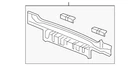 Genuine Honda Cross-member Set Rear Floor 65750-SHJ-315ZZ Qty New. Price: $279.75.
