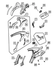Genuine Mopar Shelf Panel Reinforcement Right 68005084AA New. Price: $939.48.