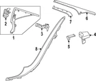 Genuine Mercedes-benz Stiffener C-pillar 214-692-04-00-8T92 New. Price: $15.95.