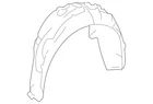 Genuine Mercedes-benz Quarter Panel Splash Shield 222-690-82-00 New. Price: $189.42.