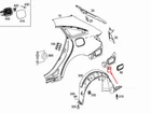 Mercedes-benz Cla C117 Rear Left Fender Connecting Panel A1176300105 No Duty New. Price: $135.11.