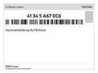 Genuine Bmw Heckverkleidung Au?enhaut 41-34-5-A67-0C6 New. Price: $344.36.