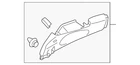 Genuine Nissan Door Pillar Post Trim Set 76935-1EA0A New. Price: $196.34.