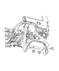 Genuine Mopar Fender Shield Rear Left 55396467AB New. Price: $107.72.