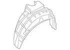 Genuine Nissan Quarter Panel Splash Shield 76749-3TA0A New. Price: $111.56.