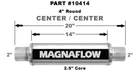Magnaflow Round Performance Muffler 10414 - 2" Center/center 14" Body New. Price: $105.00.