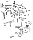 Genuine Mopar Quarter Panel Extension Right 68584500AA New. Price: $22.08.
