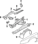 Genuine Gm Rear Reinforced Brace 20723449 New. Price: $27.55.