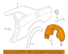 Chrysler Oem 18-23 Challenger-wheelhouse Liner 68319705AF New. Price: $322.39.