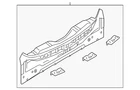 Genuine Nissan Rear Body Panel G9110-1AAMA New. Price: $477.21.