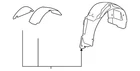Genuine Gm Passenger Side Rear Wheelhouse Liner 15874588 New. Price: $159.17.