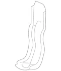 Genuine Volkswagen Bracket 5N0-813-743 New. Price: $11.89.