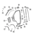 Genuine Mopar B Pillar Outer Panel 68214162AA New. Price: $92.93.