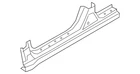 Genuine Hyundai Rocker Panel 71322-F2D00 New. Price: $768.26.