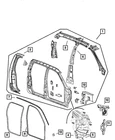 Genuine Mopar Body Side Aperture Reinforcement Left 55359683AB New. Price: $47.88.