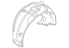 Genuine Audi Wheelhouse Liner 4J3-810-970-A New. Price: $144.00.
