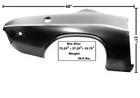 Dodge Challenger Complete Quarter Panel Oe Style Passenger Side Right 1972-74 New. Price: $773.85.