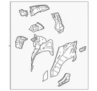 Genuine Nissan Inner Panel Assembly G6701-9DJMA New. Price: $918.66.