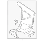Genuine Nissan Quarter Panel GH101-3WCMB New. Price: $550.71.