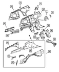Genuine Mopar Wheelhouse Panel 5142527AA New. Price: $340.49.