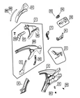 Genuine Mopar Body Side Aperture Rear Panel Package Left New Oem 68021033AE. Price: $698.72.