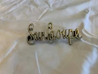 Buick Sun Coupe Gold Emblem 1972 Quarter Panel Sail Badge Used. Price: $49.04.