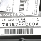 Genuine Nissan Quarter Panel Extension 781E7-4CC0A New. Price: $159.27.
