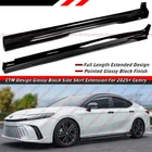 For 2025-26 Toyota Camry Xse Xle Ctm Design Gloss Blk Side Skirt Extension New. Price: $169.99.