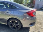 2016-2021 Honda Civic Left Driver Side Quarter Panel Gray Used. Price: $360.00.