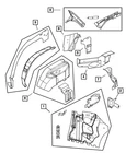 Genuine Mopar Wheelhouse Panel Left 5056103AD New. Price: $99.05.