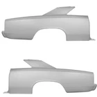1966 1967 Chevelle Full Quarter Panel Sail Attached Coupe Pair Right & Left Side New. Price: $2473.95.