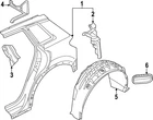 Genuine Audi Reinforcement 89E-809-068 New. Price: $21.80.