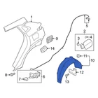 For Hyundai Kona Electric 21-23 Rear Left Quarter Panel Splash Shield New. Price: $215.29.