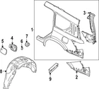 Genuine Nissan Quarter Panel Extension 78117-1A50A New. Price: $285.97.