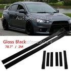78.7'' Side Skirt Extension Rocker Splitter Gloss For Mitsubishi Lancer Evo X10 New. Price: $44.95.