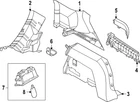 Genuine Nissan Quarter Panel Trim Bracket 84928-7LF0A New. Price: $63.27.