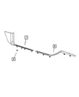 Genuine Mopar Scuff Panel Left 1DX69DX9AD New. Price: $61.75.
