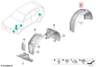 Genuine Bmw X5 F95 G05 25DX Cover Wheel Housing Rear Right 51717478758 New. Price: $180.01.