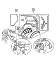 Genuine Mopar Rear Wheelhouse Panel Right 55136546AB New. Price: $79.91.