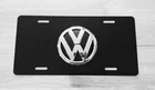 For Volkswagen Black Aluminum License Plate-chrome Emblem Attache Used. Price: $25.00.