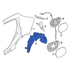 For Dodge Hornet 23-25 68607327AA Rear Right Quarter Panel Splash Shield New. Price: $131.63.