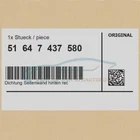 Original Bmw 51647437580 Seal Side Panel Rear Right Neu. Price: $74.15.